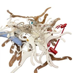 Bundle of 41 children’s hangers. GUC